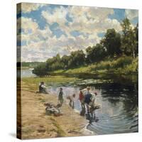 Washing at the River Bank, 1922-Vladimir Egorovic Makovsky-Stretched Canvas