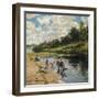 Washing at the River Bank, 1922-Vladimir Egorovic Makovsky-Framed Giclee Print