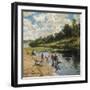 Washing at the River Bank, 1922-Vladimir Egorovic Makovsky-Framed Giclee Print