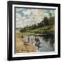 Washing at the River Bank, 1922-Vladimir Egorovic Makovsky-Framed Giclee Print