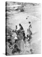 Washing at the River Near Tehuantepec, Mexico, 1929-Tina Modotti-Stretched Canvas