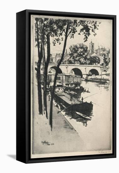 'Washing Boats', 1915-Eugene Bejot-Framed Stretched Canvas