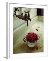 Washing cherries, 1988-Norman Hollands-Framed Giclee Print