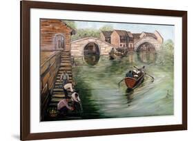 Washing Clothes by the Stream, 1995-Komi Chen-Framed Giclee Print