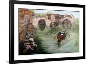Washing Clothes by the Stream, 1995-Komi Chen-Framed Giclee Print