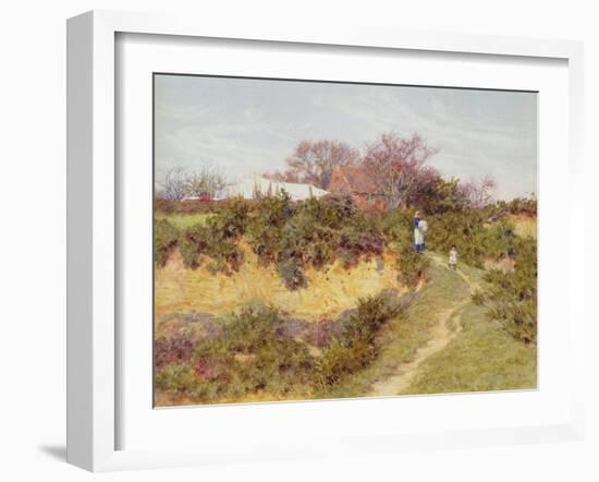 Washing Day at Sandhills, Witley-Helen Allingham-Framed Giclee Print