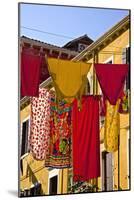 Washing Day, Laundry Drying, Castello, Venice, UNESCO World Heritage Site, Veneto, Italy, Europe-Guy Thouvenin-Mounted Photographic Print