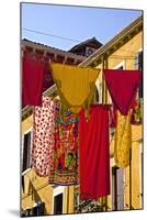 Washing Day, Laundry Drying, Castello, Venice, UNESCO World Heritage Site, Veneto, Italy, Europe-Guy Thouvenin-Mounted Photographic Print