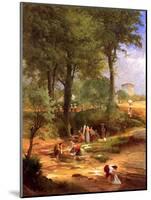 Washing Day Near Perugia, Italy, 1873-George Snr. Inness-Mounted Giclee Print