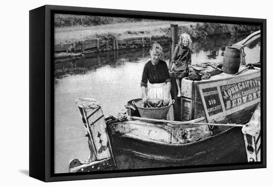 Washing Day on the Canal Boat, 1926-1927-null-Framed Stretched Canvas