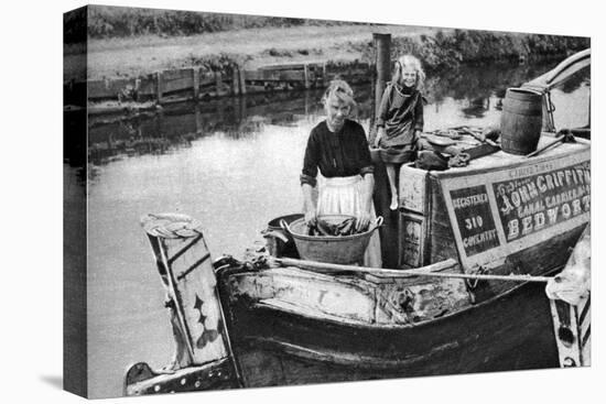 Washing Day on the Canal Boat, 1926-1927-null-Stretched Canvas