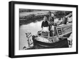 Washing Day on the Canal Boat, 1926-1927-null-Framed Giclee Print