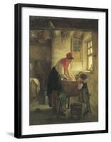 Washing Day-Pierre Edouard Frere-Framed Art Print