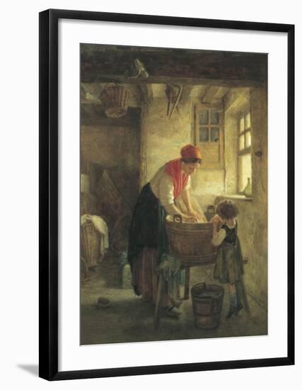 Washing Day-Pierre Edouard Frere-Framed Art Print