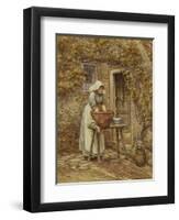 Washing Day-Helen Allingham-Framed Premium Giclee Print