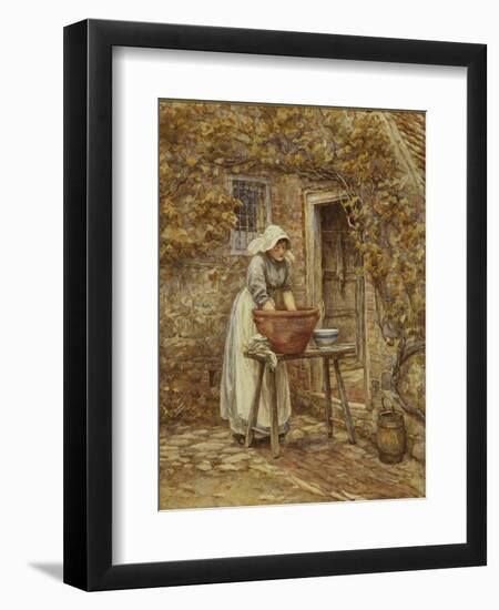Washing Day-Helen Allingham-Framed Premium Giclee Print