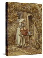 Washing Day-Helen Allingham-Stretched Canvas