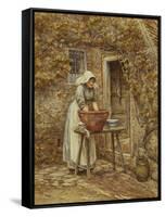 Washing Day-Helen Allingham-Framed Stretched Canvas