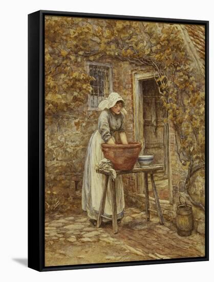 Washing Day-Helen Allingham-Framed Stretched Canvas