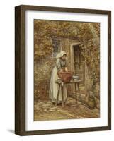 Washing Day-Helen Allingham-Framed Giclee Print