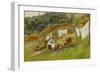 Washing Day-Helen Allingham-Framed Premium Giclee Print