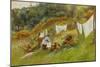 Washing Day-Helen Allingham-Mounted Premium Giclee Print