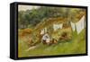 Washing Day-Helen Allingham-Framed Stretched Canvas