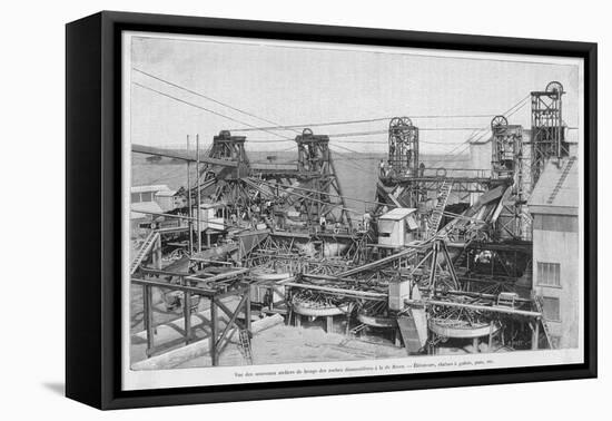 Washing Equipment for the Diamonds of de Beer's Mines in South Africa-null-Framed Stretched Canvas