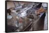 Washing Glasses at Diner-William P. Gottlieb-Framed Stretched Canvas