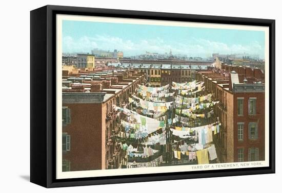 Washing Hanging in New York Tenement-null-Framed Stretched Canvas