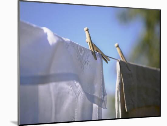 Washing Hanging on the Line-Roland Krieg-Mounted Photographic Print