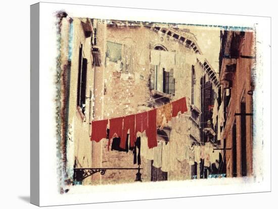 Washing Hanging Outside, Venice, Italy-Jon Arnold-Stretched Canvas