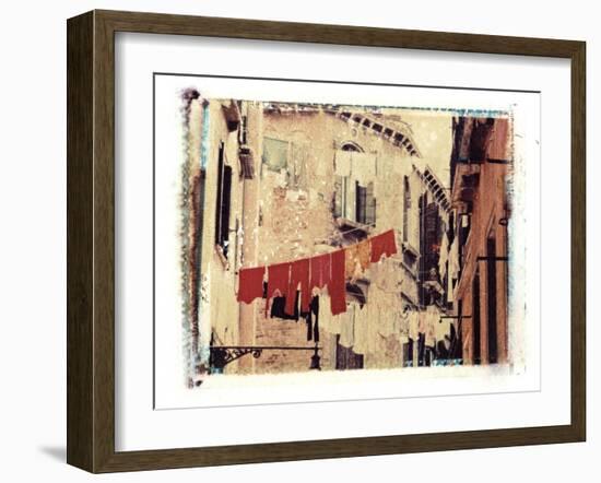 Washing Hanging Outside, Venice, Italy-Jon Arnold-Framed Photographic Print