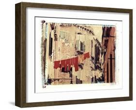 Washing Hanging Outside, Venice, Italy-Jon Arnold-Framed Photographic Print