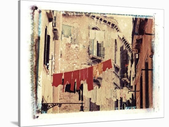 Washing Hanging Outside, Venice, Italy-Jon Arnold-Stretched Canvas