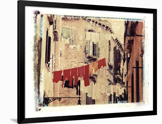 Washing Hanging Outside, Venice, Italy-Jon Arnold-Framed Photographic Print