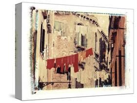 Washing Hanging Outside, Venice, Italy-Jon Arnold-Stretched Canvas