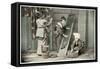 Washing Kimonos, Japan, 1904-null-Framed Stretched Canvas