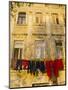 Washing Line of Colourful Laundry in Old Town Buzet, Hilltop Village, Buzet, Istria, Croatia-Ken Gillham-Mounted Photographic Print