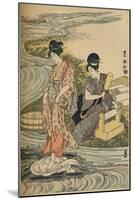 'Washing Linen', c1800-Utagawa Toyokuni-Mounted Giclee Print