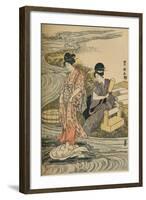 'Washing Linen', c1800-Utagawa Toyokuni-Framed Giclee Print