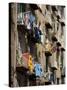 Washing on Balcony, Via Della Stella, Naples, Campania, Italy, Europe-Richard Cummins-Stretched Canvas