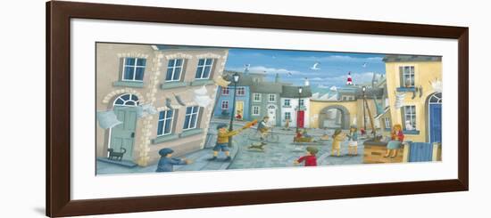 Washing Out and Playing Out (Variant 1)-Peter Adderley-Framed Premium Giclee Print