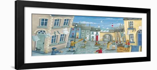 Washing Out and Playing Out (Variant 1)-Peter Adderley-Framed Art Print