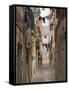 Washing out to Dry, Back Lane off Garibaldi Street, Venice, Veneto, Italy-James Emmerson-Framed Stretched Canvas