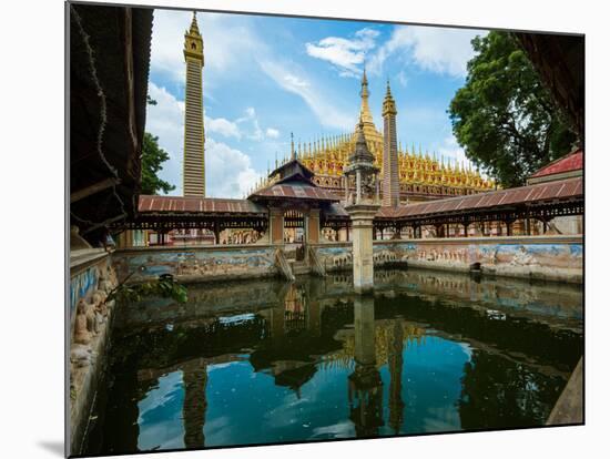 Washing pool next to Thanboddhay Temple, Monywa, Sagaing Region, Myanmar-null-Mounted Photographic Print