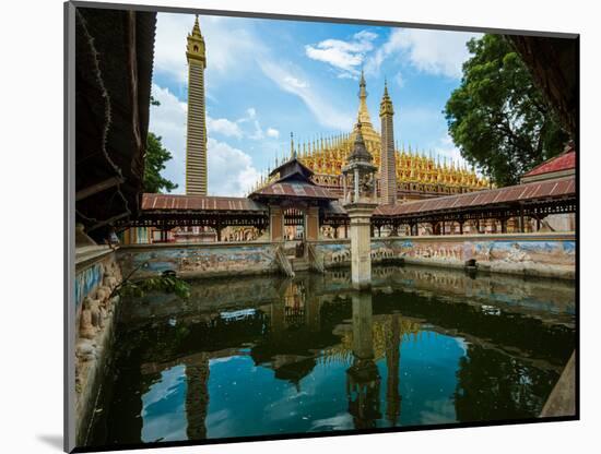 Washing pool next to Thanboddhay Temple, Monywa, Sagaing Region, Myanmar-null-Mounted Photographic Print