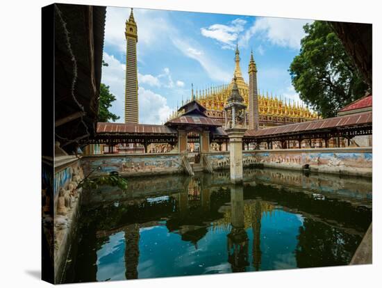 Washing pool next to Thanboddhay Temple, Monywa, Sagaing Region, Myanmar-null-Stretched Canvas