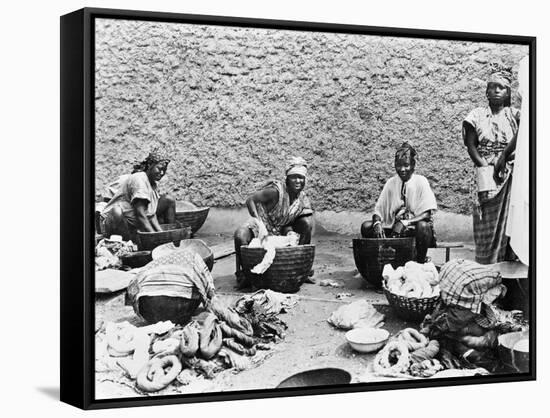 Washing, Senegal, circa 1900-null-Framed Stretched Canvas