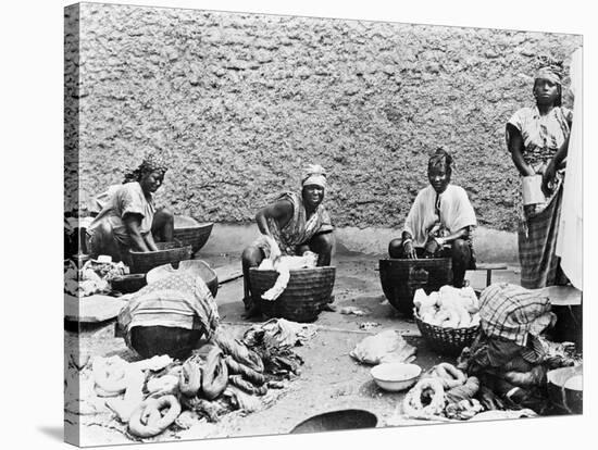 Washing, Senegal, circa 1900-null-Stretched Canvas